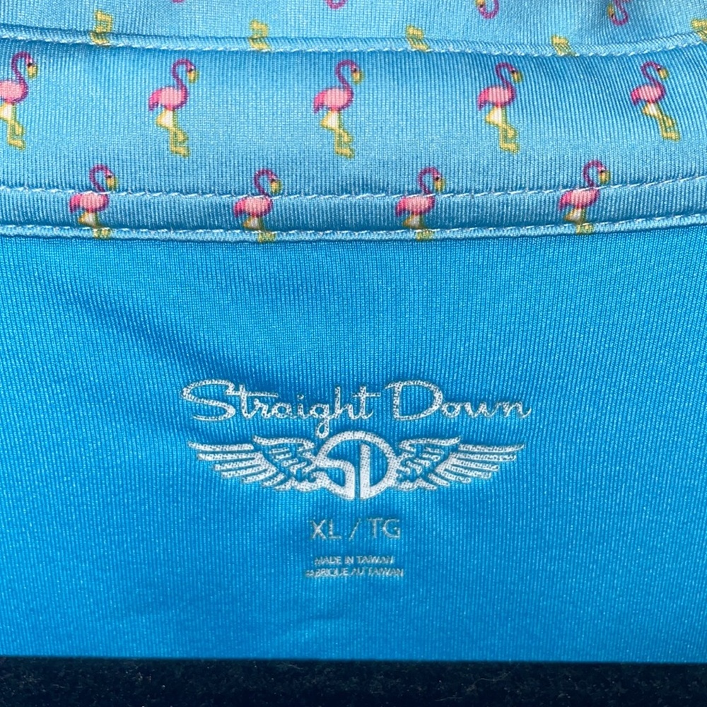 Polo golf shirt with flamingos - Picture 3 of 5